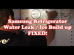 If your samsung bottom door freezer refrigerator has developed a water leaking problem where water gets into the crisper drawers, then this video is the. How To Fix Samsung Refrigerator Water Leaking Ice Build Up Youtube
