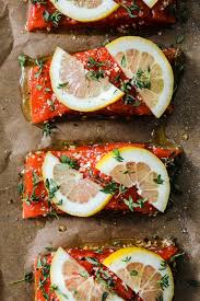 It should be ready within about 20 minutes. Honey Lemon Oven Baked Salmon With Thyme Walder Wellness Rd