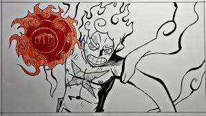 Gear 5 Luffy - One Piece Red by PonzisColoringPages on DeviantArt