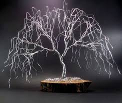 Weeping Willow Wire Tree Sculpture