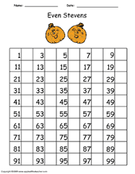 Practice Writing Even Numbers With This Handy 100 Number
