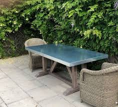 Steel Table Outdoor Table Tops Zinc Table