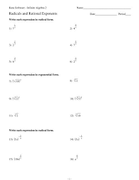 Rational Exponents Kuta