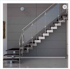 ss pipe stair railing design