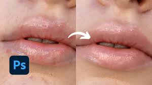 in photo lip retouching tutorial
