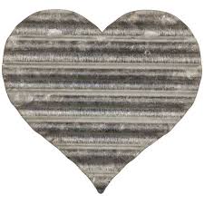 Corrugated Metal Heart Wall Decor