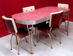 chrome and formica dining sets 1950 s