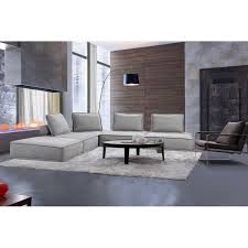 A misura dei tuoi desideri. Divani Casa Nolden Modern Grey Fabric Sectional Sofa On Sale Overstock 30063266