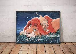 Disney The Lion King Watercolour Fine