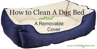 how to clean a dog bed that has no
