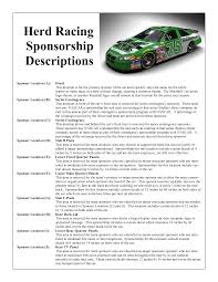 Sponsorship letter dear prospective sponsor, thank you for taking the time to consider sponsoring one of our cheer tyme all star athletes. Race Car Sponsorship Template It Resume Cover 8 Best Images Of Race Car Sponsorship Template Sponsorship Proposal Proposal Templates Sponsorship Letter