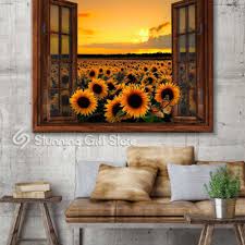 Sunflower Garden Wall Art Room Decor