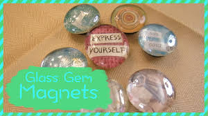 how to make glass gem magnets you