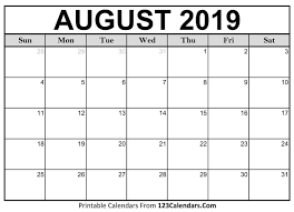 English first day of the week: Printable August 2018 Calendar Templates 123calendars 2018 Monthly Printable Templates Blank Augus Calendar 2019 Template Calendar Printables Calendar Template