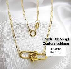 18k saudi gold necklace women s