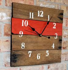reclaimed wood pallet wall clock plans