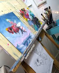 On The Easel Tonight A Surreal Fairy Tale Painting Art