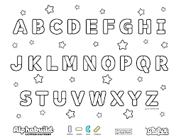 Coloring Pages Letters Printable Preschool Alphabet Free