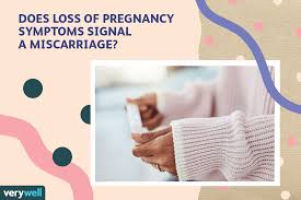 is loss of pregnancy symptoms a sign of