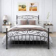 Black Queen Size Bed Frame With