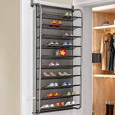 6 pcs clear floating shoe shelf to display collectible shoes and sneakers, floating sneaker shelf, shoe display shelf, wall mounted. Over Door Hanging Shoe Rack Shoes Organiser Wall Mounted Shoe Hanging Shelf Multi Layer Household Black Buy Online At Best Price In Uae Amazon Ae