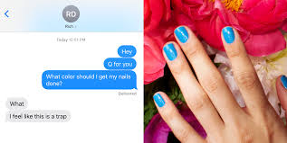 Use harsh nail care products. Here S What The Light Blue Nail Polish Tiktok Trend Means In 2021
