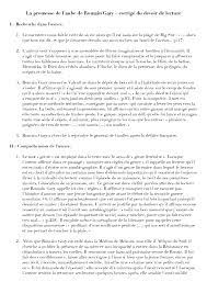 La promesse de l'aube de Romain Gary – corrigé du devoir de lecture |  Exercices Français | Docsity