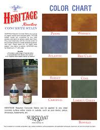 Concrete Acid Stain Color Chart Texas Esr Decorative