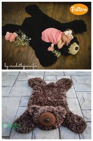 faux bear skin nursery rug crochet