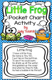 Little Frog Pocket Chart Activity Kindergarten Songs