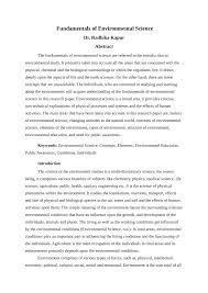 pdf fundamentals of environmental science
