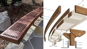 Build A Curved Ipé Garden Benches