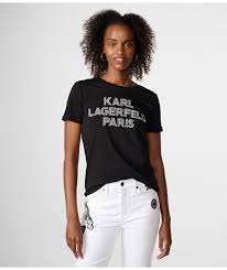 Karl Lagerfeld Paris Women's Embroidered Logo Shirt