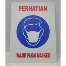 Stok masker di dalam negeri memang mengalami kelangkaan sejak virus corona mewabah. Sign Label Akrilik Wajib Pakai Masker Sign Board Acrylic Shopee Indonesia