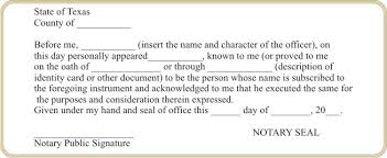 authorized duties of a notary in texas