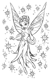 Some beautiful fairy is very suitable to be colored by children, especially early childhood and kindergartens. Fairy Coloring Pages For Adults