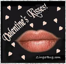 valentines lips kisses glitter graphic