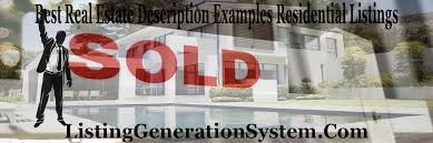Real Estate Description Examples Listing Generation System