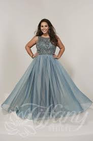 Tiffany Designs 16379 Cutout Back Plus Size Prom Gown