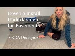 Install Underlayment Basement Floor