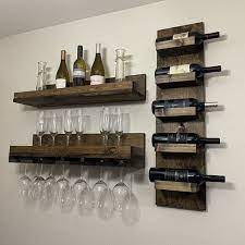 Wood Wine Rack Shelves The Ryan Wall