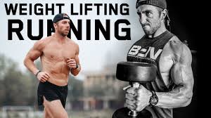 weight lifting and running