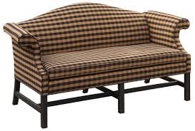 formal camelback sofa