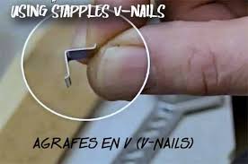 using v nails stapples to make a robust