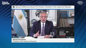 Presidente de la nación argentina. World Economic Forum Special Address By Alberto Fernandez President Of Argentina Facebook
