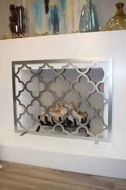 Quatrefoil Fireplace Screen In Mirror