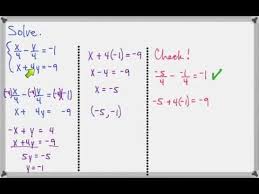 Solving A System Of Equations