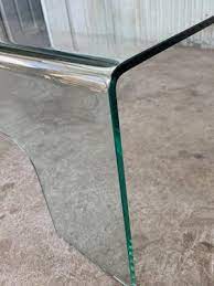 Mid Century Modern Square Curved Glass