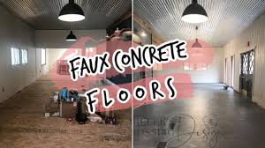 how to paint floors faux cement floors