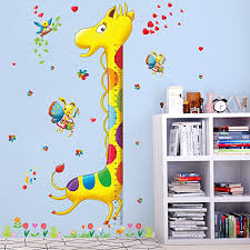 Animals Rainbow Giraffe Height Chart